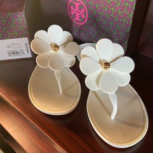 Tory Burch Flower Jelly Thong Sandals